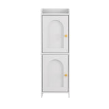 Artiss Bathroom Storage Cabinet 2-Tier Slim Toilet Organizer Adjustable White FURNI-N-BATH-AZ02-WH
