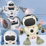 Smart Sound & Light Mechanical Robot Toy - Gray PRL-5023423060DBT