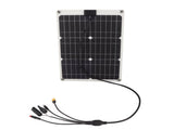 Solar Battery 50W 4 Connectors Monocrystalline Silicon High Efficiency Portable Solar Charger V1294-YM0626-3114220114411