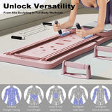 Abdominal Exercise Board Push Up Board Pilates Reformer Set Fitness Equipment V201-EBA1411PI8AU
