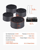 VEVOR 4 Rolls Rubber Mulch Roll for Landscaping 120 x 4.5in Rubber Mulch Mat V952-XJJFGW4J120ITV949V0