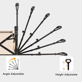 8 Inch Wheel Beige Folding Beach Wagon Cart Trolley Garden Outdoor Picnic Camping Sports Market V255-TROLLEY-8INCH-BE