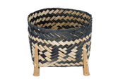 Handwoven Basket Northern Europe Style Bamboo Weaving Plant Basket for Home Decoration V1294-YM0523-3111210387011