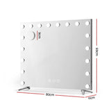 80x65cm Embellir Makeup Mirror Hollywood Vanity with LED Light Silver Legs MM-E-FRAMELS-6580LED-GS