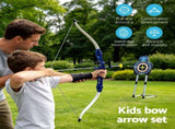 Keezi Kids Bow and Arrow Set Toy Archery Standing Target Suction Cup Arrows Goggles BS-KD-95CM-SET-BU