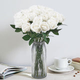 VEVOR 120 Pcs White Roses Artificial Flowers Realistic Bouquet Xmas Home Decor V952-RZMGHSBS120PXVJ3D001V0