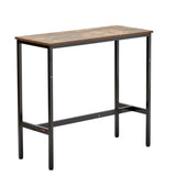 VEVOR Table, Sturdy Metal Frame High Top Pub Table, Narrow Long Kitchen Dining, Cocktail Counter V952-JXBTZJXBTZW3T867K001V0