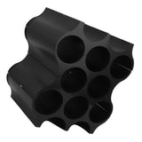 4Pcs Black Red Wine Bottle Rack Holder Simple Looking Decorative Wine Bottle Rack Organizer for V1294-YM0703-3118230098511