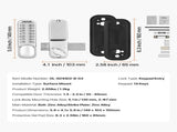 Mechanical Keyless Entry Door Lock, 14 Key Mechanical Door Lock, Mechanical Keypad Door Lock with V952-JXMMSBMAZSZMD0O8HV0