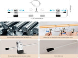 Clothes Hangers, Adjustable Heavy Duty Hangers with Non-Slip Clips Pants Hangers Stainless Steel V1259-DP01-A-4048