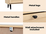 Artiss Shoe Rack Cabinet 3 Flip-out Drawers Pine FURNI-C-SHOE-01-RAT-WD-AB