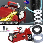 12V Portable Electric Oil Transfer Extractor Fluid Suction Pump Diesel Siphon AU V201-PUMP0012BL8AU