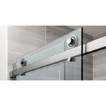 Frameless Glass Sliding Door Shower Screen Rail in Black V63-930981