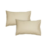 Algodon Pair of 300TC Cotton Standard Pillowcases Stone V442-INT-PILLOWC-300TCPAIR-STONE-ST
