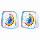 2X 60-Minute Visual Timer with Night Light, Countdown Timer,Pomodoro Timer with Rainbow Pattern for V1366-AZ2-W-15687