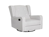 Artiss Recliner Armchair 360 Swivel Grey Fabric RECLINER-A15-FA-GY