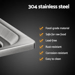 Cefito Kitchen Sink 61X43CM Stainless Steel Basin Single Bowl Silver Drain Basket SINK-R10-6143T-SI