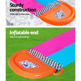 Bestway Water Slide Slip Kids 488cm Dual Slides Splash Pad BW-SLIDE-DL-52320