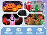 Landhoow Christmas Inflatable Replacement Fan Blower 12v 1.5a Air Blower Fan for Inflatables with 6 V1258-DP02-C-754