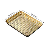 Baking trays & trays ,1 Set Stainless Stel Bakeware Rectangular Tray Food Storage Tray App Etizer V1369-AZ3-W-17698