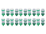 10 Set Bird Cage Water Feeder Set 140ml Water Dispenser and 150ml Bird Food Feeder with Clips for V1294-YM0901-3111240172511