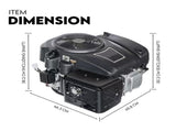 16HP Vertical Shaft Lawn Mower Engine Petrol 4 Stroke Ride on Motor OHV V379-PTROLMTR45