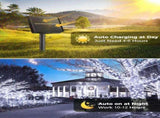 Solar String Lights Outdoor, 2 Pack LED Solar Outdoor Lights Solar Fairy Lights with 8 Lighting V1107-124-87116-WHT3