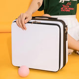 White Mini 16-Inch Password-Protected ABS Storage and Carry-On Luggage Box Front-Opening Cosmetic V888-ELOSUNG13510