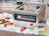 DZ-400/2F Automatic Vacuum Sealer Food Vacuum Sealing Packing Machine 220V V952-DZ-400-2FDSBZJ001V3
