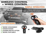 ZESUPER 14500lbs Electric Winch 12V Synthetic Rope Wireless Remote 4X4 4WD Car V211-AUEB-ZEEW007N