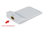 Chrome Square Shower Bath Tub Filler Waterfall Spout Faucet Outlet 1/2 Inch End V1233-SP904CR