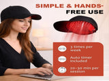 Laser Hair Growth Cap - 650nm Red Light Therapy for Hair Regrowth, Full Scalp Coverage Treatment for V1107-110-47484