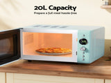 Devanti 20L Microwave Oven 700W Green MIO-EF20L-GN
