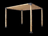 Roof Pergola Gazebo Shed Matte Black Steel Brackets and Coffee Screen DIY Kits V63-848301