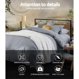 Artiss Bed Frame Double Size Metal Bed Frame DANE MBED-C-DANE-D-BK