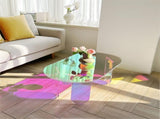 Gorgeous Iridescent Acrylic Side Table Cool Rainbow Coffee Table Home Art Decor V767-JJ-XT1268-G2