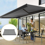 5.0m x 3.0m Retractable Folding Arm Awning Heavy Duty Full Cassette Motorised V63-821243