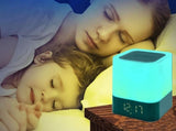 Night Lights Bluetooth Speaker Alarm Clock Bluetooth Speaker Touch Sensor Bedside Lamp Dimmable V1263-JX-6734