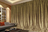 Large Thick Velvet Curtain Stunning Flocking 560x230cm+30Hooks Gold V702-CNY8-4S-NB-OLIVER