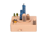 Beech Music Box Building Architectural Style Innovative Musical Box for Gift Home Office V1294-YM0901-3115210105711