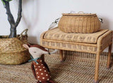 Kids Backpacks Portable Hand Woven Basket Handmade Woven Bike Basket Great for Camping Photography V1294-YM0721-10121001