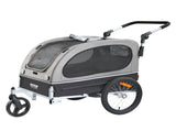 Dog Bike Trailer, Supports up to 40 kg, 2-in-1 Pet Stroller Cart Bicycle Carrier, Easy Folding Cart V952-TCTCLYSCWZXCSF5IBV0