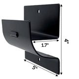 Heavy-Duty Ladder Hanger-Wall Mount Ladder Hooks for Ladder Storage-Wheelbarrow Hangers for Garage V1369-AZ3-W-08363