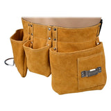 Leather Tool Belt with Pockets Adjustable Nylon Belt, 52 x 22 cm V1189-WXF-521-0031