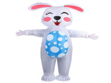 Inflatable Bunny Costume 210T Polyester Waterproof Blow Up Egg Holding Bunny Party Costume V1294-YM0901-3115240009411