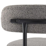 Contemporary Grey Boucle Elsa Low Bar Stools V264-DNC-417B-MGR-02-1