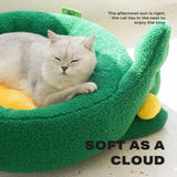 Dog Cat Pet Calming Bed Warm Soft Plush Round Nest Comfy Sleeping Gesture Bed V488-Z1B00125
