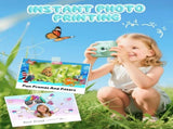 48MP Kids Digital Camera with Instant Print, 1080p FHD, 10x Zoom, 32GB Memory Card, 3-inch Screen, V1188-MS-325-0022