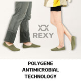 10X Rexy Daily No Show Ankle Socks Medium Non-Slip Breathable MULTI COLOUR V274-GM-RXCNOS-M10-MUT
