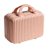 Hard Shell Makeup Case, 11.8 x 8.5 inch Portable Travel Toiletry Organizer, Waterproof Cosmetic Bag V1366-AZ2-W-25272